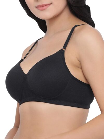 Clovia Women's Cotton Lightly Padded Wire Free T-Shirt Full-Coverage Bra - Image 7