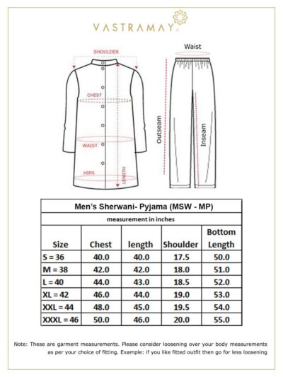 VASTRAMAY Men Men's Pink And Gold Silk Blend Sherwani Set - Image 7