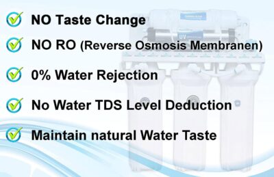 Aquadpure 5 Stage Electrical Under sink and Wall Mounted UV Water Purifier (No Taste Change, No wastage and No RO) 35L - Image 5