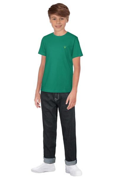 Allen Solly Boy's Solid Regular Fit T-Shirt - Image 5