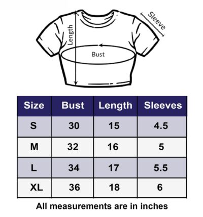 adibaba Girls Half Sleeve Printed Cotton Crop Top Pack of 1 - Image 3
