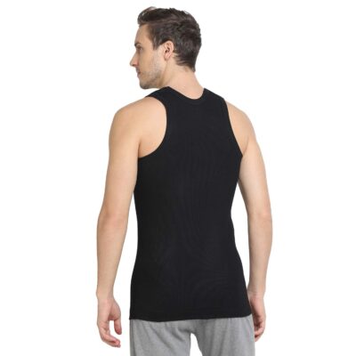 Dixcy Scott Originals Men's Solid 100% Combed Cotton Itch-Free & Comfortable Round Neck Sleeveless Under Regular Fit Shirt Tank Fit Vest Innerwear - Victory Durby | Pack of 2 Print May Vary - Image 3