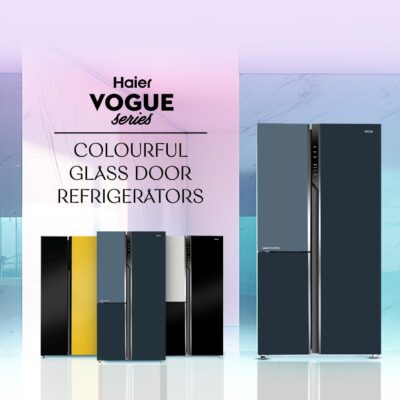 Haier 598L, 3-Star, Vogue 83% Convertible Fridge Space, Expert Inverter 3-Door Side by Side Refrigerator, (HRT-683GOG, Grey Onyx Glass) - Image 2