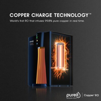 HUL Pureit RO+UV+MF+Copper+Mineral | INR 4000 Off on Exchange | 7 Stage Purification | 8L Capacity | Suitable for Borewell, Tanker & Municipal Water | Table Top | Wall Mountable | Black & Copper - Image 5