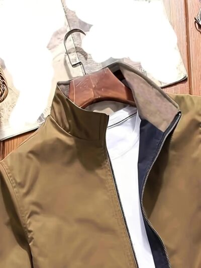 Lymio Men Polyester Jackets || Bomber Jacket For Men || Lightweight Outwear Sportswear Bomber Standard Length Jacket (J4-6) - Image 5