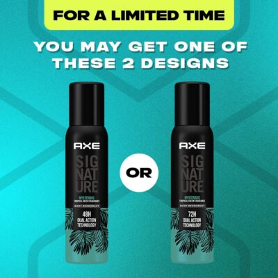 AXE Signature Mysterious Long Lasting No Gas Aerosol Body Deodorant For Men 200 Ml - Image 3