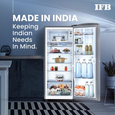 IFB 206L 5 Star Direct Cool Single Door Refrigerator (IFBDC-2325DBSE, Brush Grey, Advanced Inverter Compressor, Extraordinary Storage with Humidity Controller) - Image 11