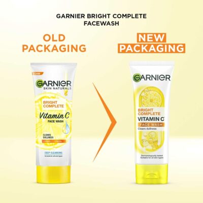 Garnier Skin Naturals, Facewash, Cleansing and Brightening, Bright Complete, 100 g - Image 2