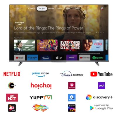 Hisense 108 cm (43 inches) E68N Series 4K Ultra HD Smart Google QLED TV 43E68N (Grey) - Image 3