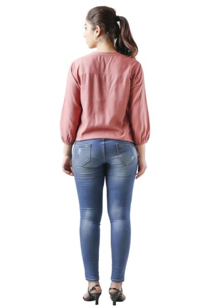 FAB STAR- LOOK GREAT FEEL GREAT. Women's Solid Rayon Regular Top | Stylish and Comfortable | Tops for Women | Tops for Women Stylish - Image 2