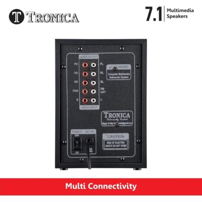 TRONICA PS07 Premium Series 7.1 Digital 60W Bluetooth Home Theater System PenDrive FM Aux TV Compatible with All Function Remote - Image 6