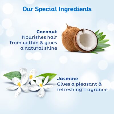 Parachute Advansed Jasmine Gold Coconut Hair Oil With Vitamin-E For Super Shiny Hair, Non-sticky, 300ml - Image 3