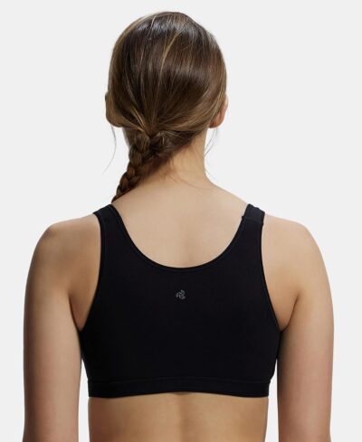 Jockey 1376 Active Bra | Wirefree | Non Padded | Full Coverage Slip-On with Wider Straps | Super Combed Cotton Elastane Fabric - Image 3