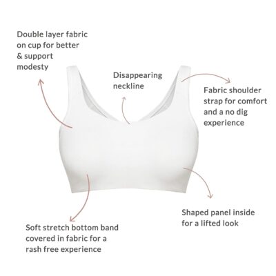 NYKD Everyday Wireless & Non Padded Support Shaper Sports Bra for Women | Soft Cup & Full Coverage Easy Peasy Slip Bra - NYB113 - Image 5