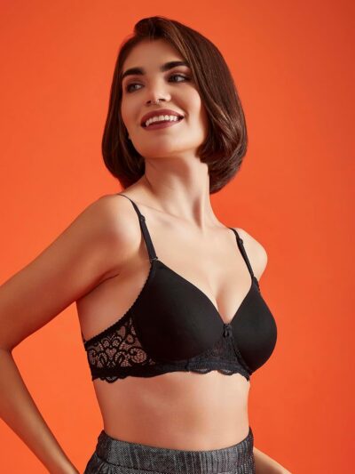 Clovia Womens Cotton Lightly Padded Wire Free T Shirt Bra - Image 4