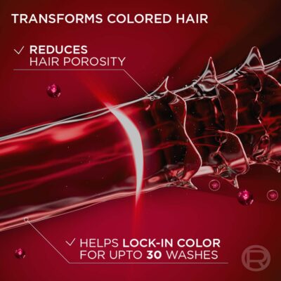 L'Oreal Paris Shampoo, Vibrant & Revived Colour, For Colour-treated Hair, Protects from UVA & UVB, Colour Protect, 340 ml - Image 3