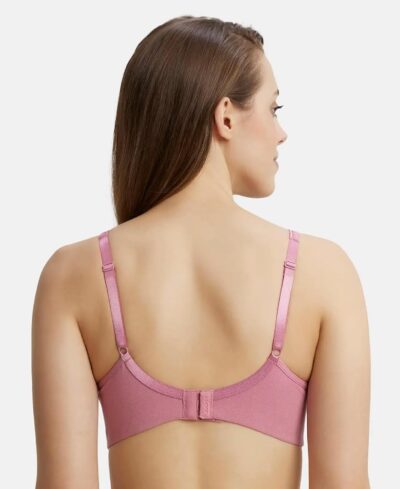 Jockey FE41 Everyday Bra | Wirefree | Non Padded | Full Coverage | Concealed Shaper Panel | Super Combed Cotton Elastane Fabric - Image 3