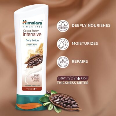 Himalaya Herbals Intensive Body Lotion, Cocoa Butter, 400ml - Image 3