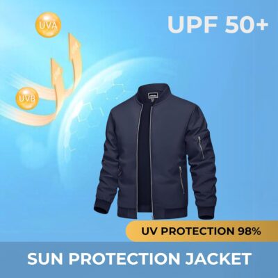 MIA FASHION Men's Sunscreen Jacket with UV Protection UPF 50+ Jacket, Full Sleeve, Regular Fit | Stylish Stand Collar & Zipper Closure jacket - Image 6