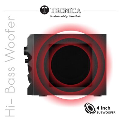 TRONICA Firefly 40W 5.1 Bluetooth Home Theater System with FM/PenDrive/Sd Card/Mobile/Aux Support & Remote (5.1 Speaker Set) Black - Image 4