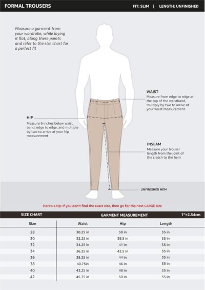 Amazon Brand - Symbol Men's Stretchable Formal Pants | Trousers (Slim Fit) - Image 5