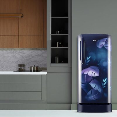 LG 201 L 5 Star Direct Cool Smart Inverter Compressor Single Door Refrigerator (GL-D211HBIZ, Blue ILAN, Fast Ice Making, Auto Smart Connect with Base Stand Drawer) - Image 7