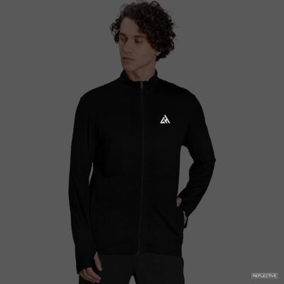 London Hills Full Sleeve Polyester Full Zip with Pocket Solid Men's Sports Track Standard Length Jacket - Image 3