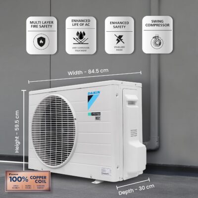 Daikin 1.5 Ton 3 Star Inverter Split AC (Copper, PM 2.5 Filter, Triple Display, Dew Clean Technology, Coanda Airflow, 2024 Model, MTKL50U, White) - Image 6