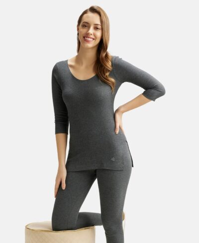 Jockey 2503 Women's Super Combed Cotton Rich Three Quarter Sleeve Thermal Top with Stay Warm Technology - Image 6