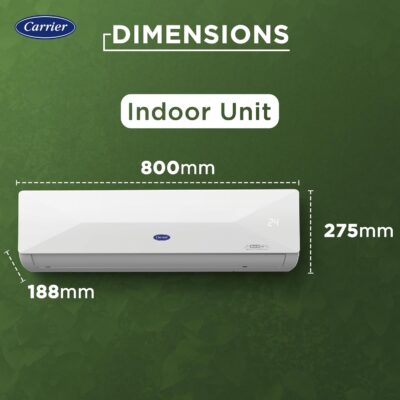 Carrier 1 Ton 3 Star Wi-Fi Smart Flexicool Inverter Split AC (Copper, Convertible 6-in-1 Cooling,Smart Energy Display,HD & PM 2.5 Filter, ESTER EDGE FXi (Wi-Fi), CAI12EE3R35W0,White) - Image 7