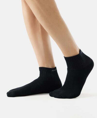 Jockey 7036 Men's Compact Cotton Terry Ankle Length Socks With Stay Fresh Treatment (Pack of 3) - Image 7
