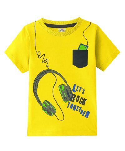 Kuchipoo Boys Half Sleeves Cotton T-Shirt - Image 4