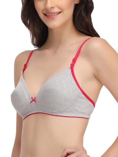 Clovia Women's Cotton Double Layered Wire Free T-Shirt Bra - Image 6