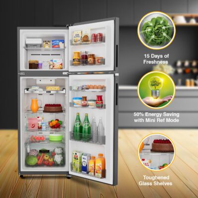 Whirlpool 308 L 3 Star Convertible Frost Free Double Door Refrigerator (IF INV 355 TITAN STEEL(3S) CONV-TL) - Image 5