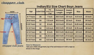 chopper club Boys Jeans Regular Fit Knitted Denims with Round Elastic and Drawstrings - Image 4