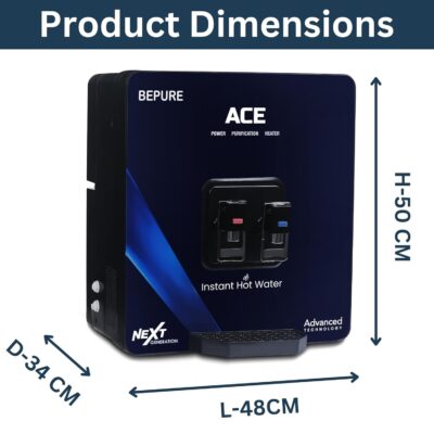 Bepure Ace ISI Mark Hot and Normal 9L RO+UV+UF+TDS+ Copper Alkaline Water Purifier with hot water function| 8 Stage Water Purification| Best for home| Works Up to 3000 ppm TDS - Image 3