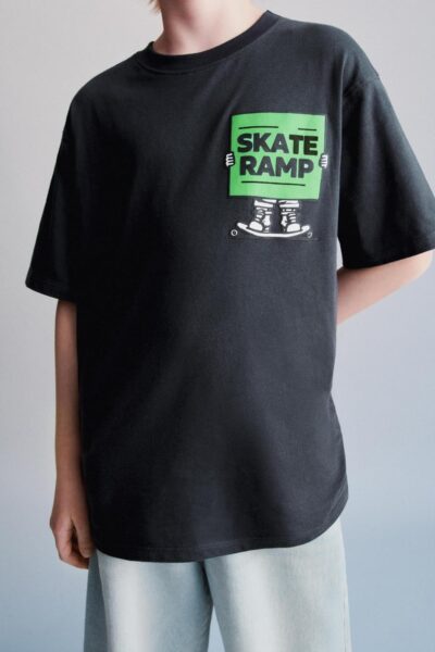 Alan Jones Clothing Boys Graphic Print Relaxed Fit Cotton T-Shirt - Image 4