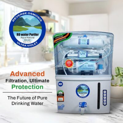 Aqua RO Water Purifier+ RO + UV+ UF + TDS Controler || Alkaline Purifier || 12 Leter Water Purifier for Home & Kitchen, Schools, Hospitals|| No Need ||NW-RO-12 Ltr Purification Stages (White) - Image 2