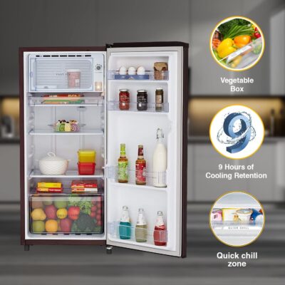 Whirlpool 184 L 2 Star Direct-Cool Single Door Refrigerator (205 WDE PRM 2S WINE BLOOM-Z) - Image 5
