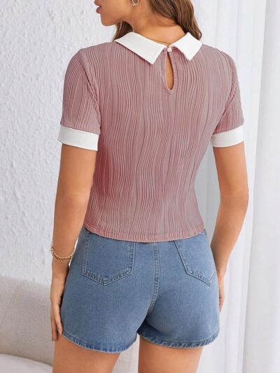 Leriya Fashion Women's Corset Regular Fit Tops | Jeans Tops for Women | Textured Fabric Tops for Women - Image 2