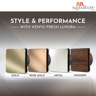 RR Signature Vento Fresh Luxura 150 mm Exhaust Fan For Kitchen, Bathroom | Silent, Compact Design, Easy Install | Thermal Fuse | High Speed 100% Powerful Copper Motor | 2 Year Warranty [Rose Gold] - Image 7