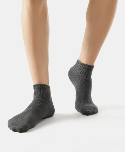 Jockey 7036 Men's Compact Cotton Terry Ankle Length Socks With Stay Fresh Treatment (Pack of 3) - Image 9