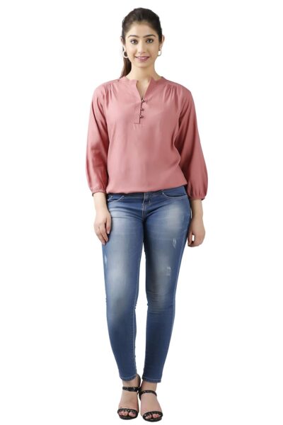 FAB STAR- LOOK GREAT FEEL GREAT. Women's Solid Rayon Regular Top | Stylish and Comfortable | Tops for Women | Tops for Women Stylish - Image 5