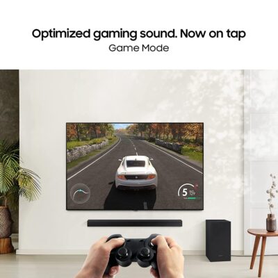 Samsung Soundbar (HW-C45E/XL) 2.1 Channel, 300W, Dolby Digital, 3 Speakers, Wireless Subwoofer, Bluetooth Enabled and DTS Virtual X Experience Sound (Black) - Image 4