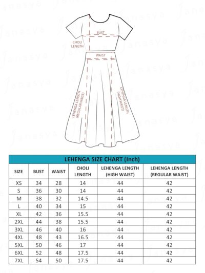 Janasya Women's Georgette Gathered Readymade Lehenga Choli Set - Image 6