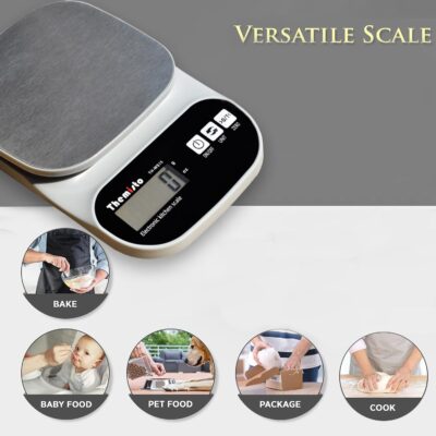 Themisto TH-WS15 Electronic digital Kitchen Weighing Scale |10 Kg|Back Light LCD| Made In India with 1 Year Warranty - Image 4