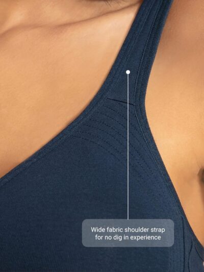 NYKD Everyday Wireless & Non Padded Side Support Shaper Cotton Bra for Women with Full Coverage | Encircled with Love - NYB169 - Image 4