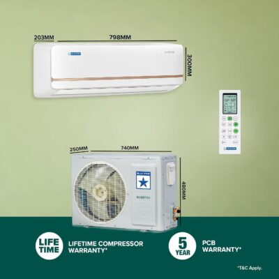 Blue Star 0.8 Ton 3 Star, 60 Months Warranty, Inverter Split AC (Copper,Convertible 5 in 1 Cooling, Multi Sensors, Dust Filter Blue Fins, Self Diagnosis, IA309TNU, White) - Image 6