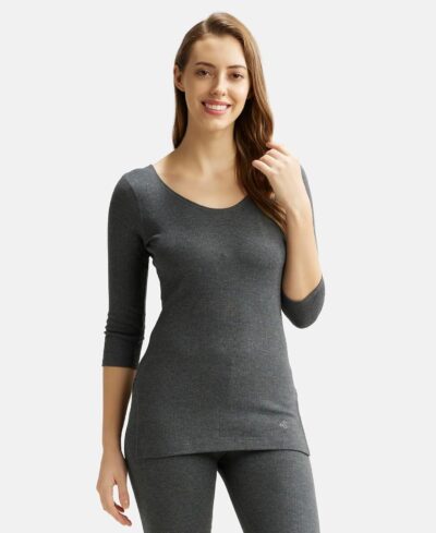 Jockey 2503 Women's Super Combed Cotton Rich Three Quarter Sleeve Thermal Top with Stay Warm Technology - Image 5
