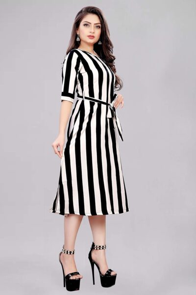 AA Creation Women's Fit And Flare Knee Length Dress - Image 3